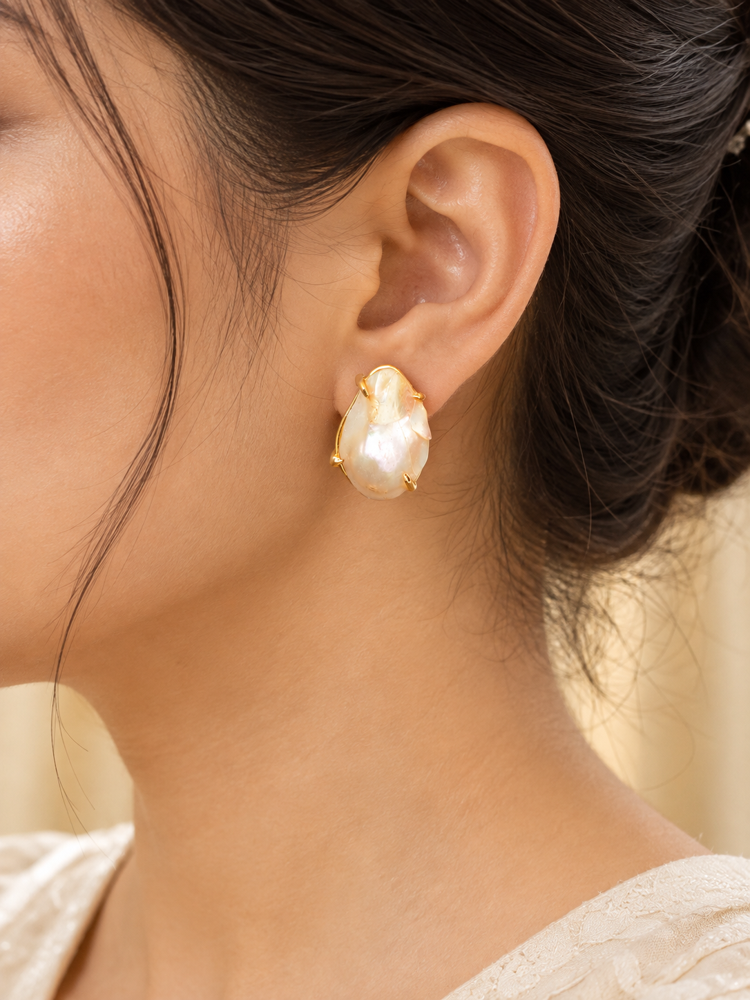 Pearl Teardrop Earrings