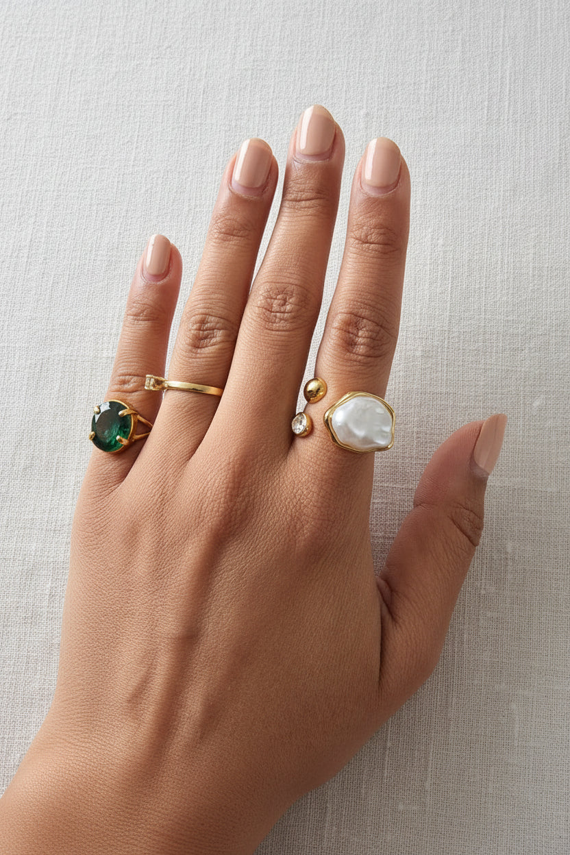 Lumière Mother of Pearl Ring