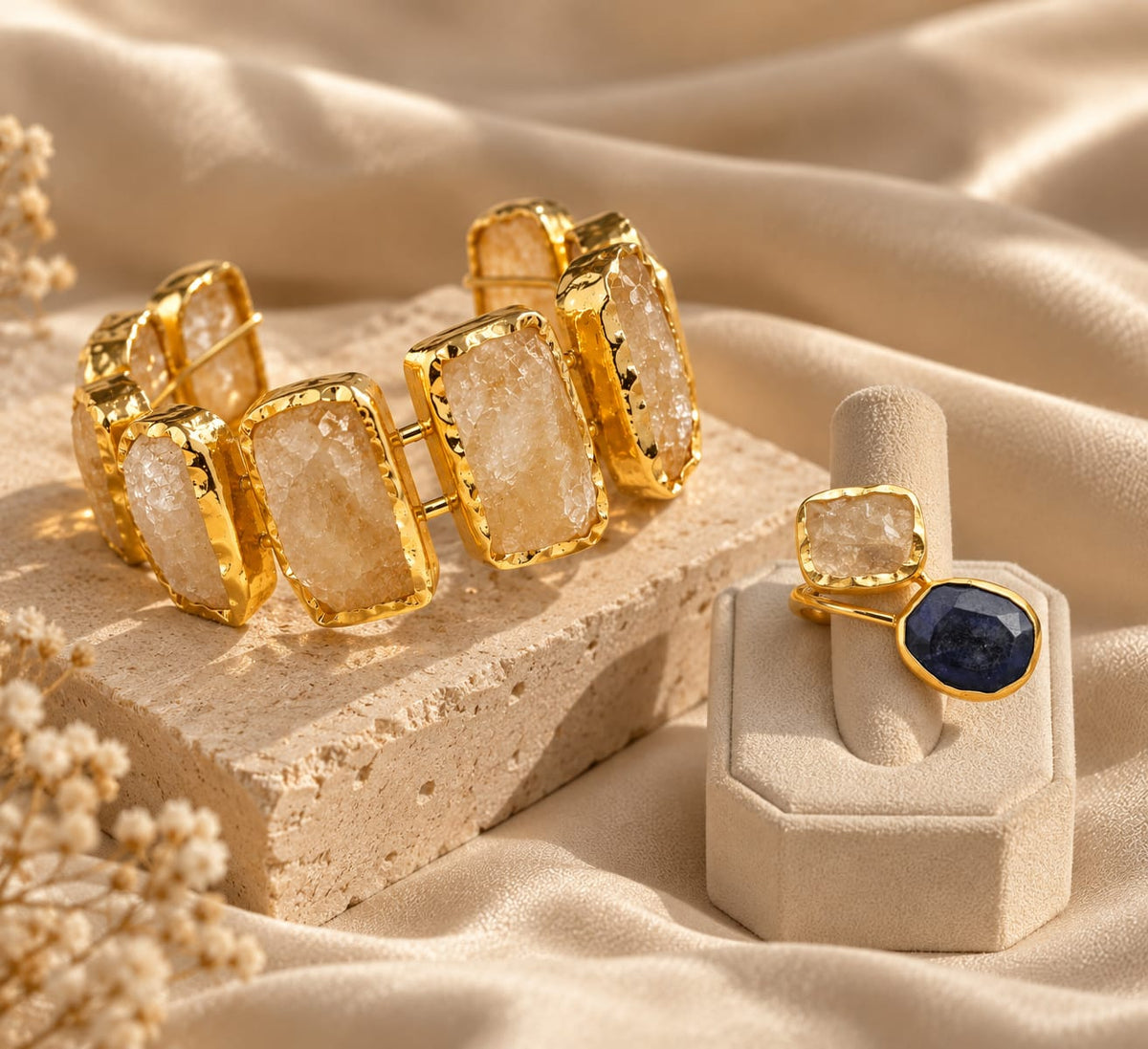 Rún Citrine Cuff Bracelet
