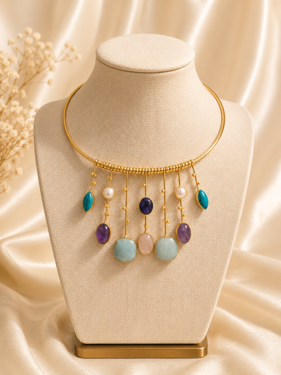 Celestia/Astraea Multi-Gemstone Choker