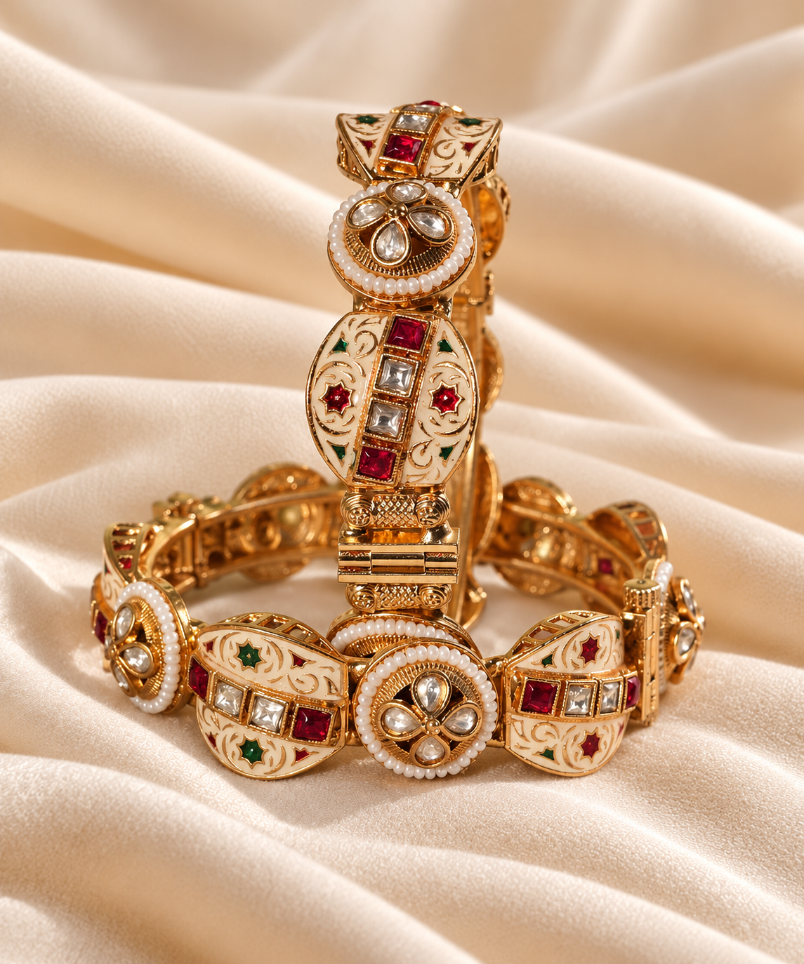 Rajsi Meenakari Heritage Bangles