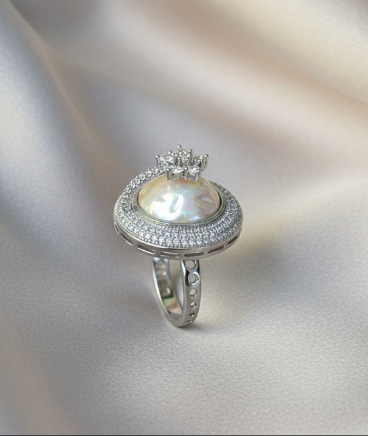 Mother of Pearl Statement Ring