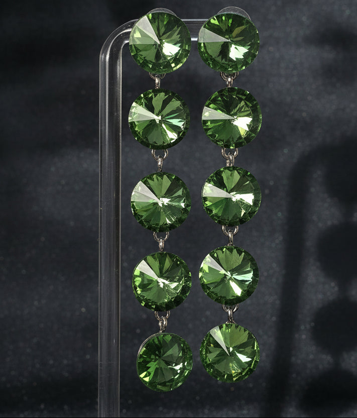 Zirconium Stone Drop Earrings