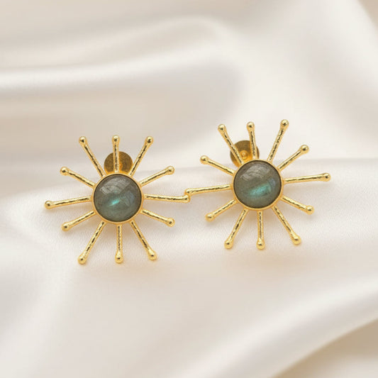 Sunburst Gemstone Earrings