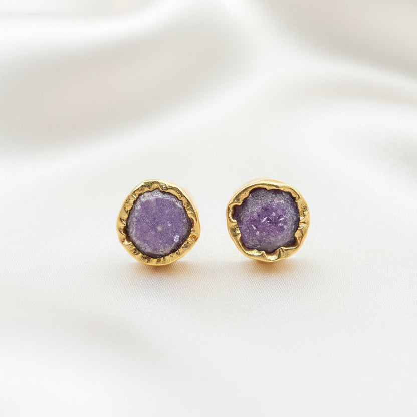Druzy Stud Earrings