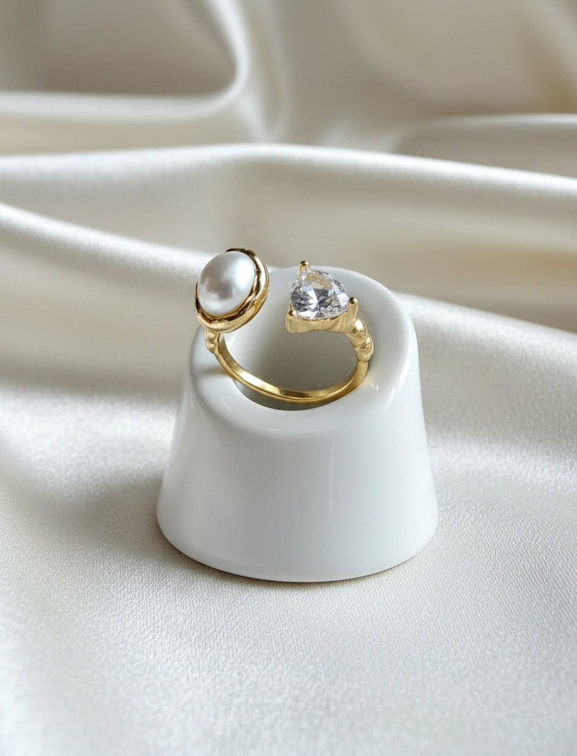 Lumière Faux Pearl Ring