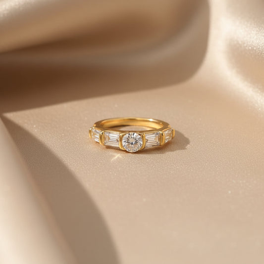 Celeste Crystal Band Ring