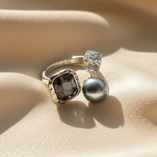 Lustre Trio Statement Ring