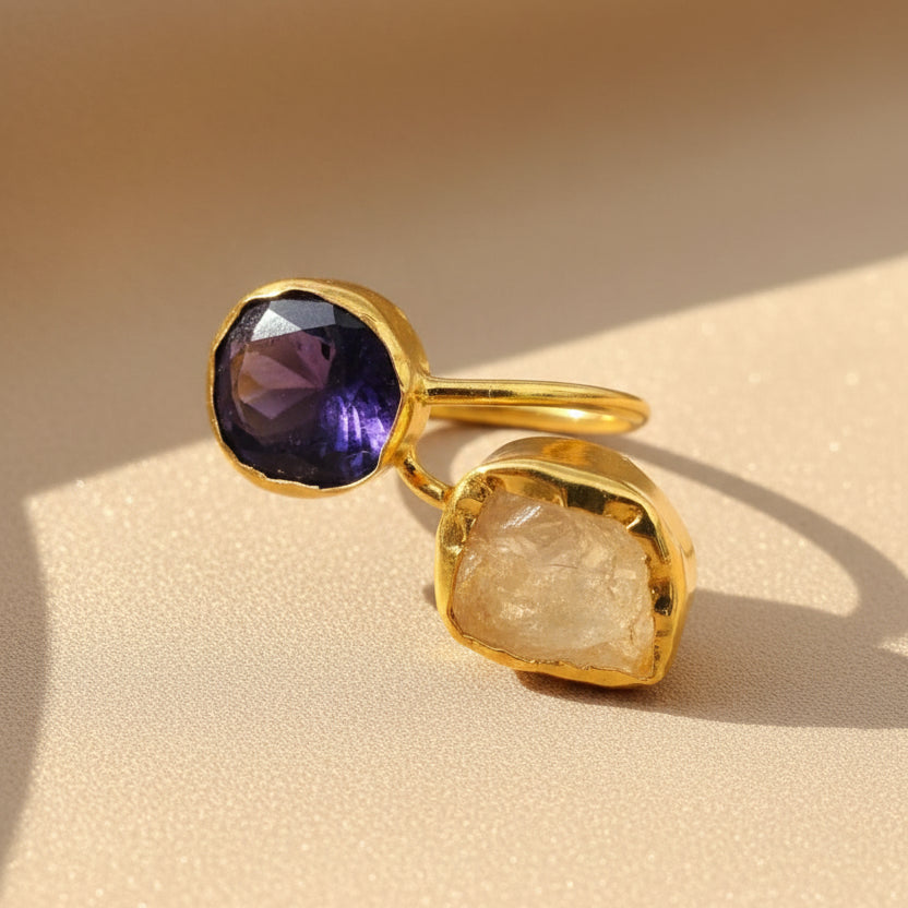 Solstice Dual Gemstone Ring