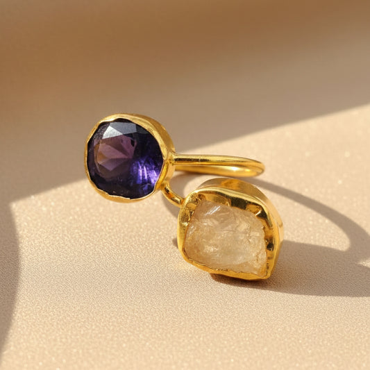 Solstice Dual Gemstone Ring