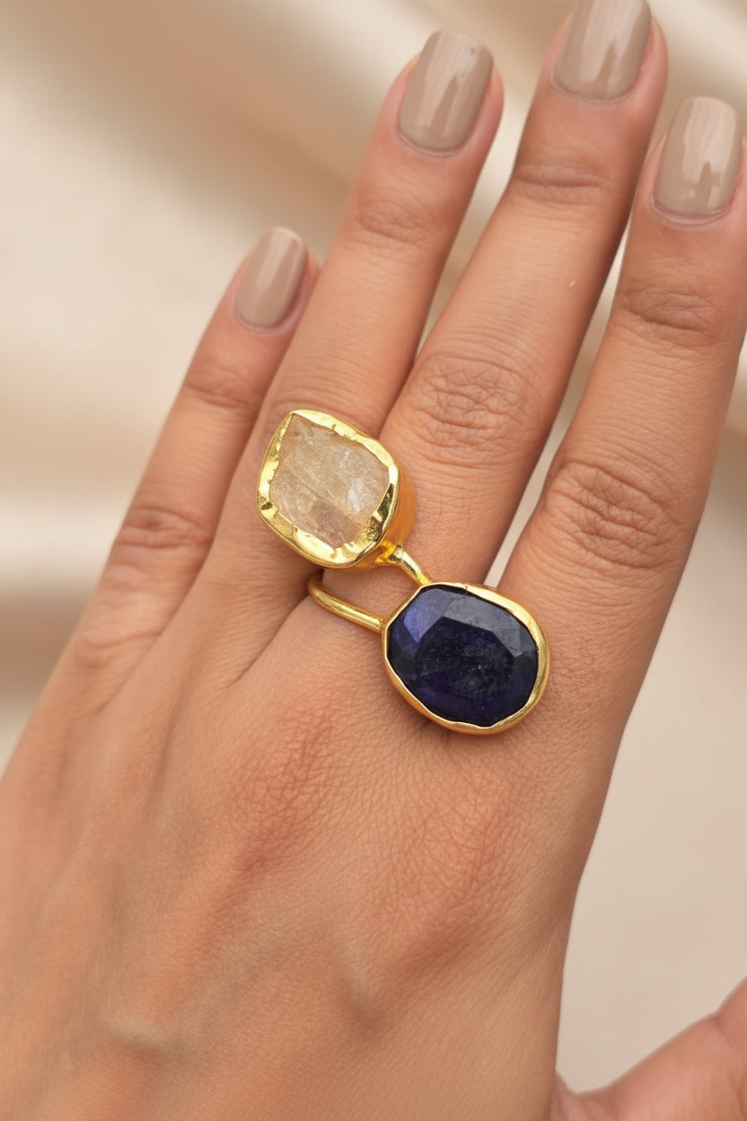 Solstice Dual Gemstone Ring