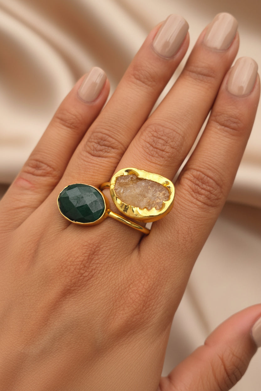 Solstice Dual Gemstone Ring