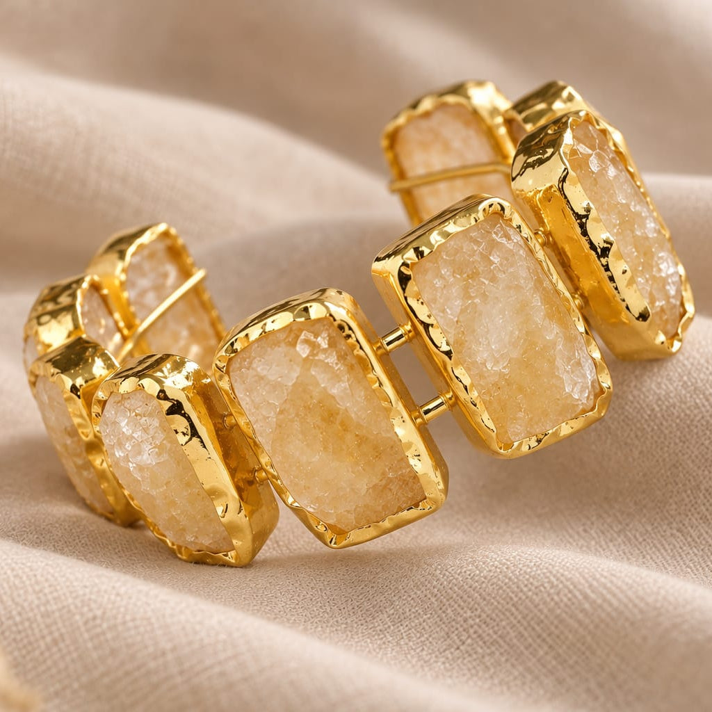 Rún Citrine Cuff Bracelet