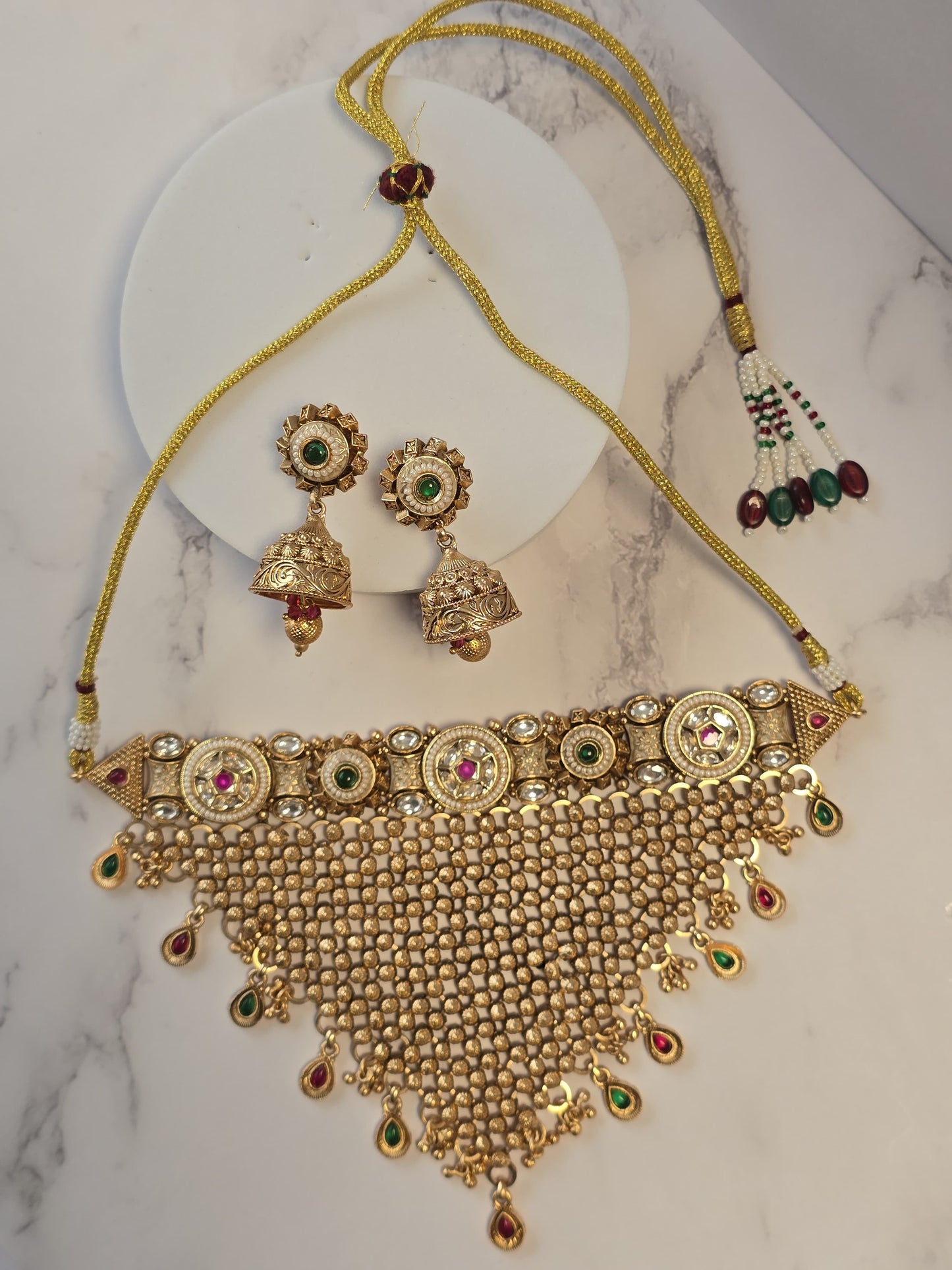 18K Gold-Plated Heritage Choker Set