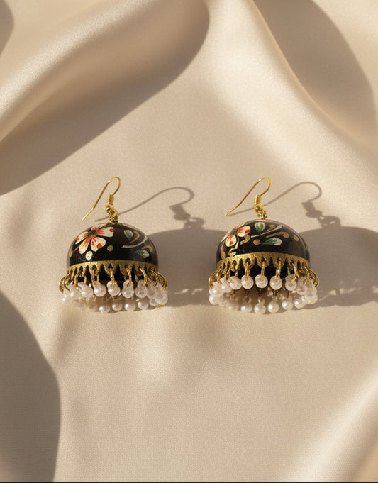 Handpainted Meenakari Jhumka