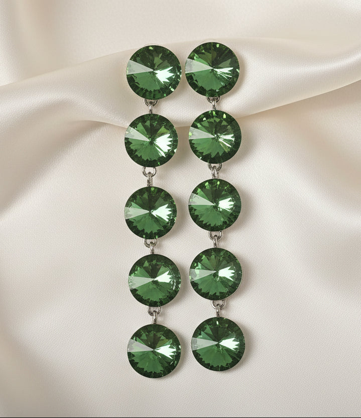 Zirconium Stone Drop Earrings