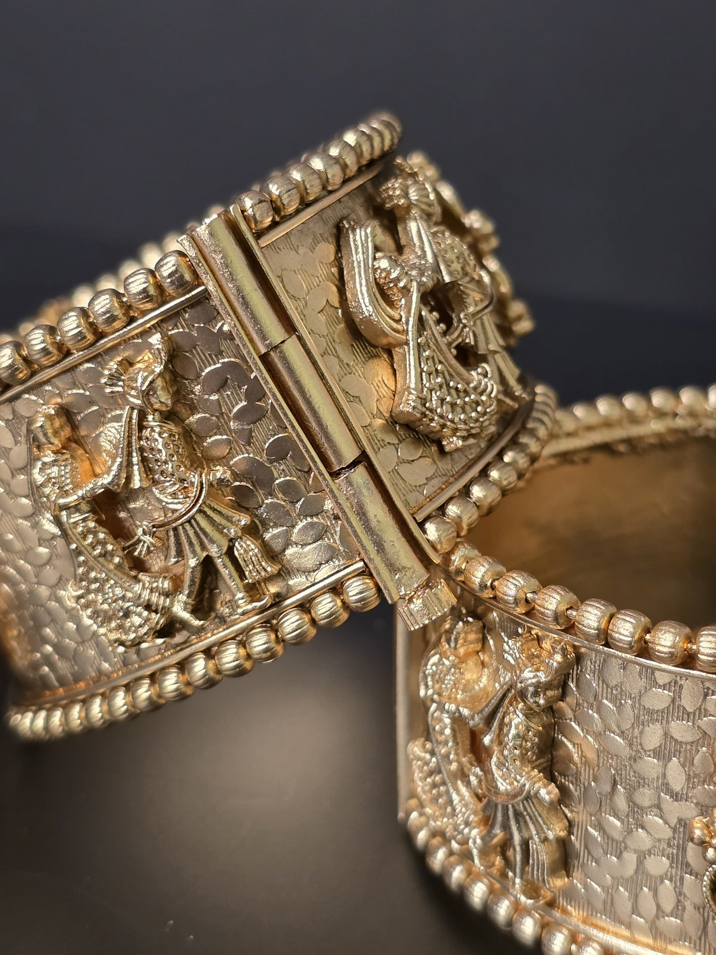 Rajwada-Inspired 18K Gold-Plated Royal Bangle Set