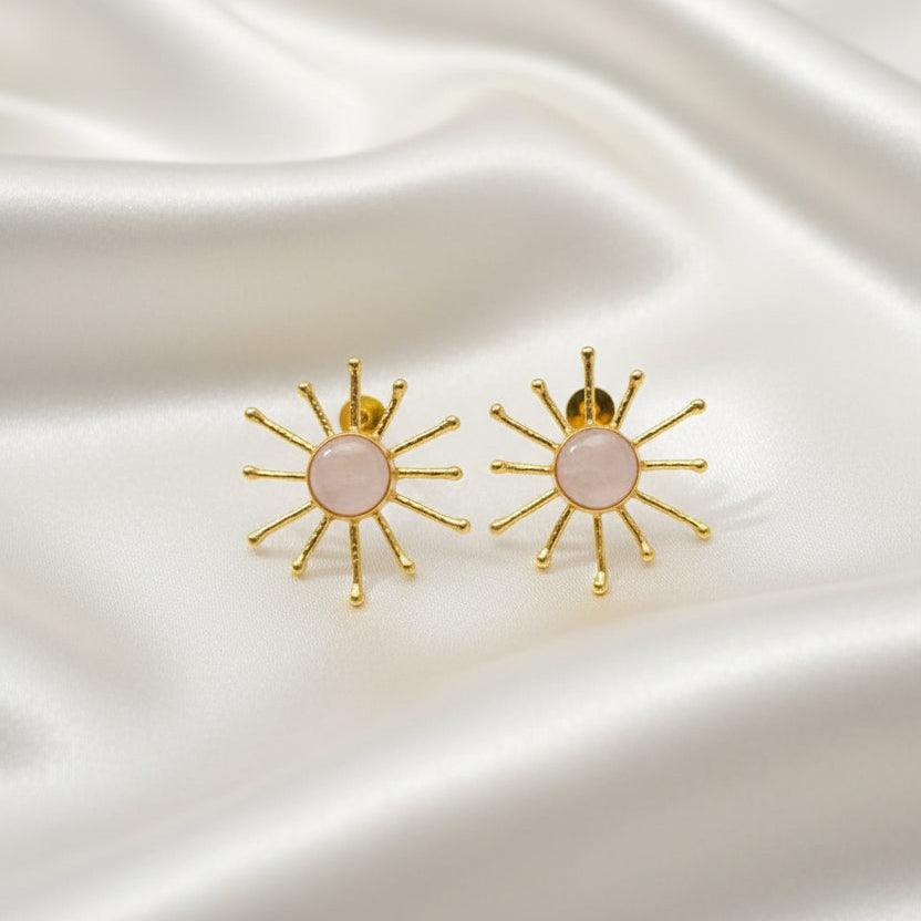 Sunburst Gemstone Earrings