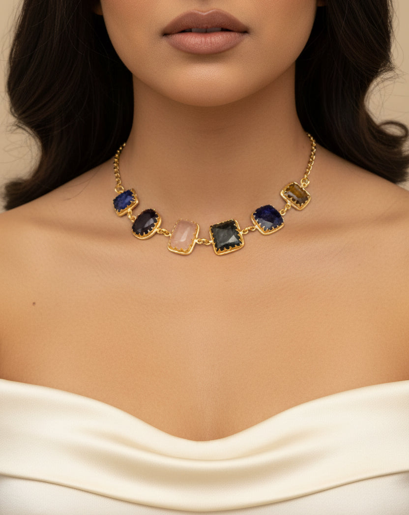 Celestial Gemstone Choker