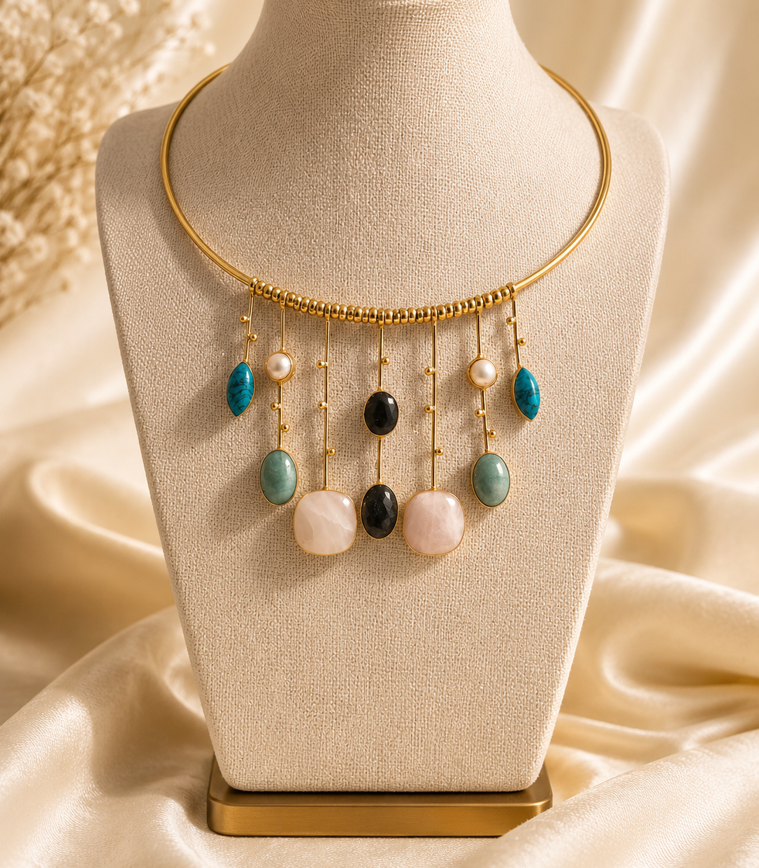Celestia/Astraea Multi-Gemstone Choker